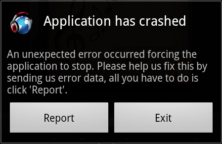 apps crashes