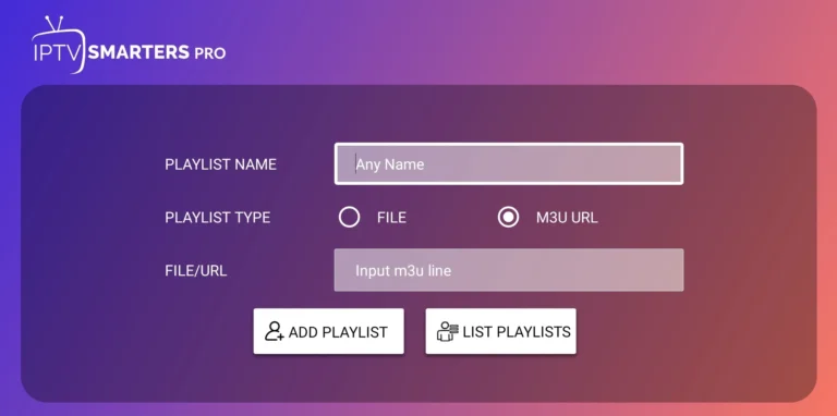 IPTV smarters m3u login option